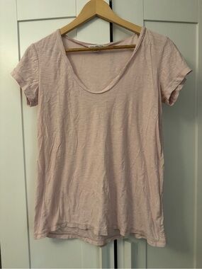 James Perse Soft Scoop Neck Women’s Tee - Light Pink